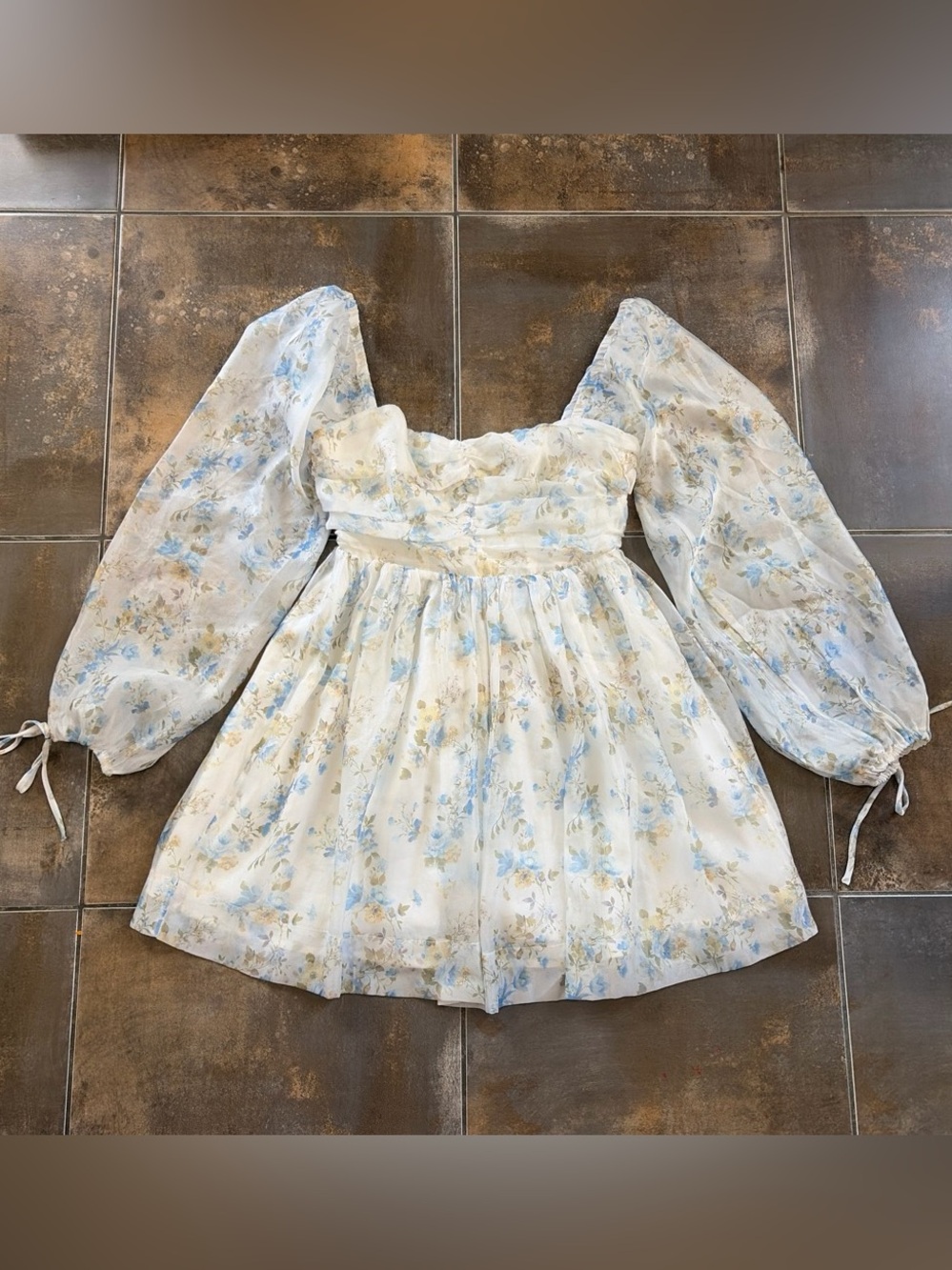Lulus Babydoll Floral Mini Cottagcore Fairycore